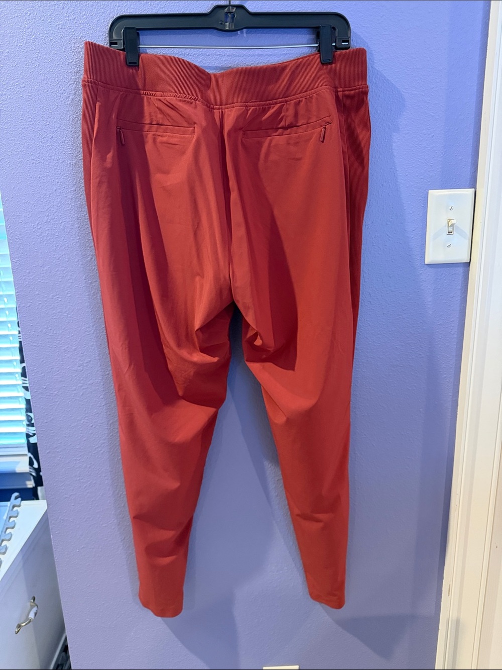 Athleta Brooklyn Ankle Pant Rust Red Quick-Dry Travel Pant Size 14 #198671 - Picture 3 of 4